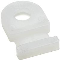HellermannTyton MB29M4 Cable Tie Mounts Cable Tie Anchor Mount, 0.81 x .49", 0.193" Hole Dia, 0.18" Max Tie Width, PA66, Natural, 1000/pkg