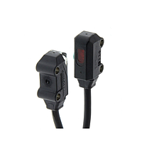 OMRON E3T-ST12F 2M Ultracompact, Ultrathin Photoelectric Sensor with Built-in Amplifier (1000 mm, through-beam, NPN, Dark-ON)