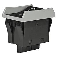 NKK Switches JWL11BA2A-H Rocker Switches SPST TV8 RTD BLK CAP &BODY GRY BARIR VERT