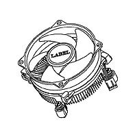 ADLINK Technology AmITX-SL/HL TM-FAN_4 CPU Cooler LGA1150 CPU Cooler, H=50.2mm 95W