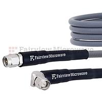 Fairview FMC0204914 Test SMA Male to RA SMA Male Cable FM160FLEX Coax and RoHS Compliant