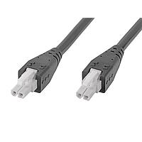 Molex 215330-0205 Discrete Wire MFJr-MFJr OTS Cable SR 500mm 2 Ckt Blk
