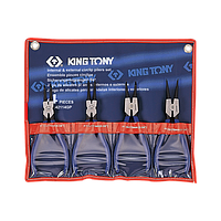 KINGTONY 42114GP Snap Ring Pliers (4 pcs)