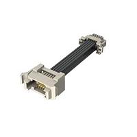Samtec T1PD-10-28-GF-18.0-A Rectangular Cable Assemblies 1.00 mm Micro Mate Double Row Panel Mount Discrete Wire Cable Assembly, Terminal