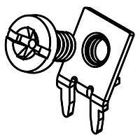 Keystone Electronics 8184-4 Screw Terminals SCREW TERMINAL W/ WHITE SCREW HEAD