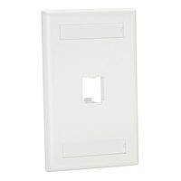 Panduit CFPL1EIY Wire Ducting & Raceways Mini Com 1 port single Classic faceplate