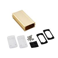 Bud Industries EXN-23352-GDP PCB Enclosure Extruded Aluminum Enclosure Gold with Plastic Cover (1.4 X 2.7 X 5.1 In)