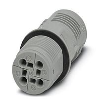 PHOENIX CONTACT 1423968 Circular Metric Connectors QPD W3PE2,5 M25 DT GY
