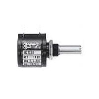 Nidec Components M-22S10 500 Multi-Turn Potentiometer 3600 electrical angle, 2 W, 500 resistance, manual ten turn wirewound, .2% linearity, 22mm diameter, solder lug terminals, 9mm threaded bushing