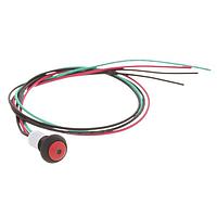 Alcoswitch - TE Connectivity PB6B2FM3M1CAL03S500 Subminiature PB OFF/ON FC Red Red LED IP68 .5m L