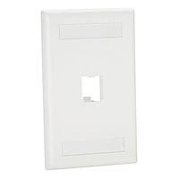 Panduit CFPL1IWY Wire Ducting & Raceways Mini Com 1 port single Classic faceplate