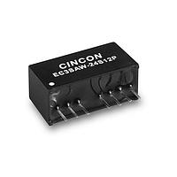 Cincon EC3SAW-24D12P Isolated DC-DC Converter, 3 Watt, 4:1 Input Range, 9-36VDC Input, +/-12VDC Output, 1500VDC min. Isolation, Non-Conductive Black Plastic, SIP-8