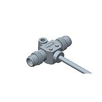 Amphenol LTW SS-050500-MM0-TSA03 Specialized Cables Circular Metric Connector, T Cable, Metal, A Coding, 4A, 05 pins, (End 1) Male Male, (End 2) Male Male, Screw Thread, Length 3000 mm, IP68 Mated