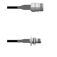 Amphenol Custom Cable Q-1W04K0008036i RF Cable Assemblies N-SJ/TNC-SJ RG58 36I