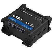 Teltonika RUT951100000 Routers Cellular Router, Dual, 4G/3G/2G/LTE CAT4, SIM, WiFi 2.4 Ghz, 4 x Ethernet, Digital & Analogue I/O. Regions: Europe, Middle East, Africa with European supply unit
