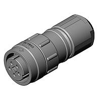 JAE Electronics JN2DW05FH2 Standard Circular Connector 5-Position Plug, wBushing