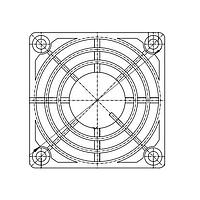 Sunon PB-06 Guard Fan Finger Guard, 60mm, Plastic, with Countersink