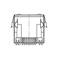Kycon GWLEX-SMT-S988G/Y Modular ModJk SMT 8P8C Shld T&S G/Y HiTempLED GF