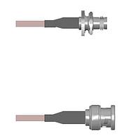 Amphenol Custom Cable Q-0A00M000H008i RF Cable Assemblies BNC-SJB/BNC-SP G142 8I