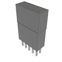 Samtec ESQ-105-44-S-D Sockets Elevated Socket Strip, 0.100" Pitch