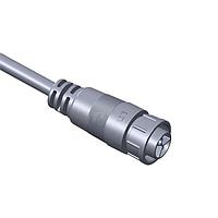 Amphenol LTW PWC-03AFMM-LL7B04 Specialized Cables Power, PWC, Plastic, 20A, 03 pins, Female Connector, Male Contact, Straight, 2 Points Lock, Overmolded, Length 4000mm, IP67