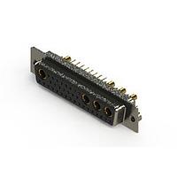 EDAC 628-36W4224-2T2 Mixed Contact D-Sub Connectors Vertical Combo Dsub