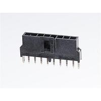 Molex 105311-1208 Shrouded NanoFit Hdr Vrt 8Ckt SR SldrClip Blk 15Au