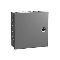 Hammond Manufacturing CHKO884 Electrical Enclosures N1 Hinge Cover w/KO's - 8 x 8 x 4 - Steel/Gray