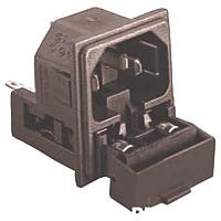Bulgin PF0033/10/28 Inlets Snap Fit IEC Twin Fused Inlet