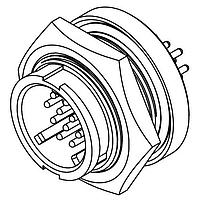 CONXALL W4292-10PG-300 Connectors MU WR PNL 10#20 PIN PCT LONG