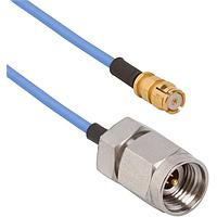 Amphenol SV Microwave 7012-1286 RF Cable Assemblies SMP F - 2.92mm M C/A for .047 Cbl OAL 24"