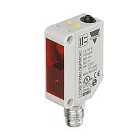 Carlo Gavazzi LD30CPBR10BPM5IO Photoelectric Sensors Photoelectric background / foreground suppression, Class 1 visible red laser, 100mm sensing range, teach button, PNP, NO, M8 4-pin connector, IO-Link, plastic housing, IP67