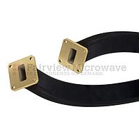 Fairview SMW90TF006-12 WR-90 Twistable Flexible Waveguide in 12 Inch Using CPR-90G Flange With a 8.2 GHz to 12.4 GHz Frequency Range
