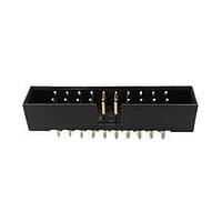 Adam Tech 2BHR-40-VUA Shrouded CONN HEADER VERT 40POS 2MM