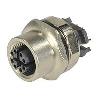 HARTING 21033812802 Circular Metric Connectors M12 CAT6a receptacle straight front mount