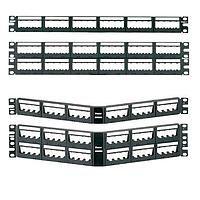 Panduit UICMPP24BLY Wire Ducting & Raceways Patch Panel, 24 Port Ultimate ID, Black