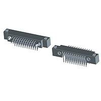 AirBorn RM352-071-321-5500 Daughter Board Connectors 3Row RtAng thru hole PCB w/ Mounting Ears