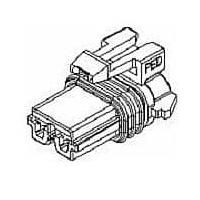 Aptiv 12191968 2-Way 2P F CONNECTOR ASSY LT GRY-280SER 30AMPS