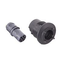 Amphenol Alden 320399 Connectors R Pnl Mnt Solder Cup 2 Pole 22 AWG