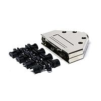 NorComp 970-037-020R121 Strain Relief Backshell 37P TOP ENTRY METALIZED PLASTIC