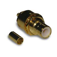 Amphenol RF 142111 Connectors SMB BULKHEAD CABLE JACK RG179 GOLD
