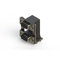 EDAC 662-009-364-040 Dual Port D-Sub Connectors Right-angle Dual Port D-Sub Connector