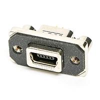 Amphenol Commercial Products MUSBB551045 Mini USB Type B Connectors Rugged RA Mini USB B