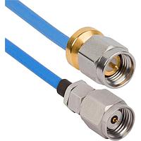 Amphenol SV Microwave MS185-085-MSLPSMA-120 RF Cable Assemblies 1.85mm STR M to SMALowProfile M 12"Cable
