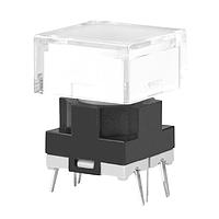 NKK Switches JB15HBPB-JB Tactile Switches OFF(ON) HI OPER EXTD ACT WHT LED CLR/WHT