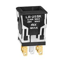 NKK Switches LB25SKW01 Standard Switches DPDT On-(On) SQUARE