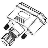 EDAC 627-230-025-010 Waterproof Backshell BKSHL 25P w/o CONN