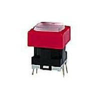 NKK Switches JB15LPCC Tactile Switches .441 H RED ILLUM