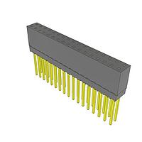 Samtec ESQ-117-14-G-D Sockets Elevated Socket Strip, 0.100" Pitch