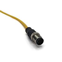 Mueller C8A12M005 Sensor Cables / Actuator Cables M12 Cordset, 8-Position, Male Straight, Unshielded PVC, 24 AWG, 5M